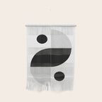 Abstract Black and White Minimalist Art Wall Hanging Gallery Image 1