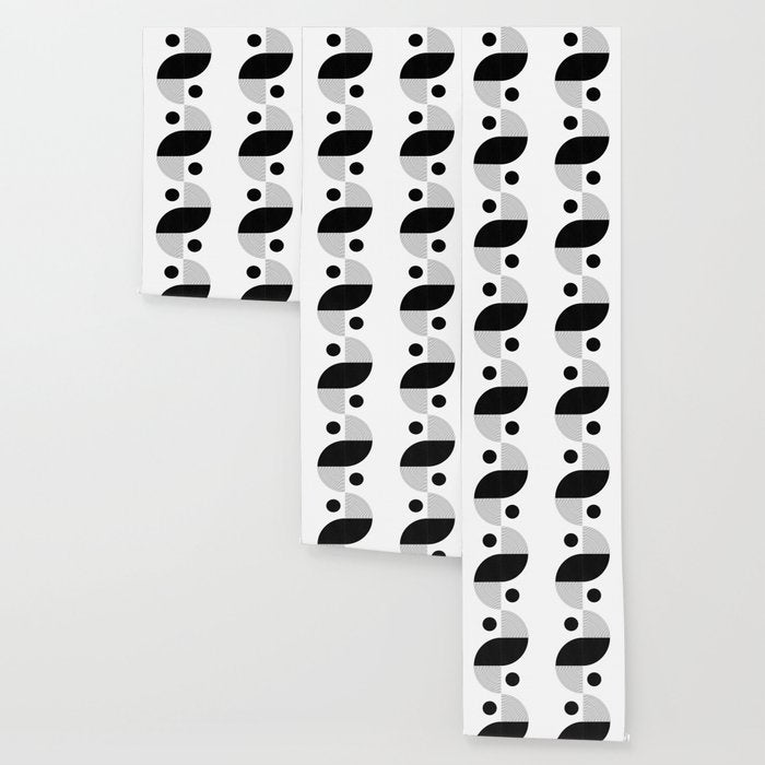 Abstract Black and White Minimalist Art Wallpaper Gallery Image 3