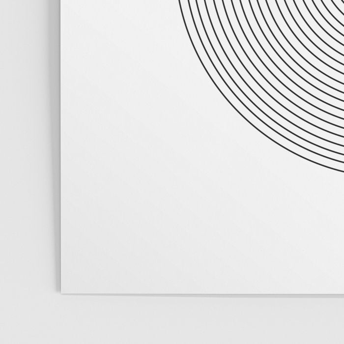 Abstract Black and White Minimalist Art Poster Gallery Image 3