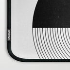 Abstract Black and White Minimalist Art Laptop Sleeve Gallery Image 3