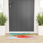 Ejaaz Haniff Colorful Abstract Acrylic Painting 'Storm In Paradise' Welcome Mat Gallery Image 3