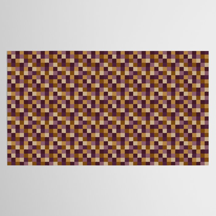 Bold Autumn Checks Pattern - Small XII Tablecloth Gallery Image 2