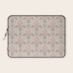 Palm Flamingos . Light Blush Laptop Sleeve Gallery Image 1