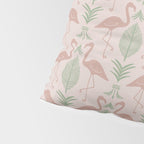 Palm Flamingos . Light Blush Pillow Sham Gallery Image 4