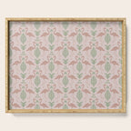 Palm Flamingos . Light Blush Serving Tray Gallery Image 1
