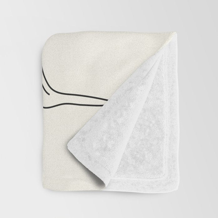 Minimal Line Shade 2 Throw Blanket Gallery Image 3