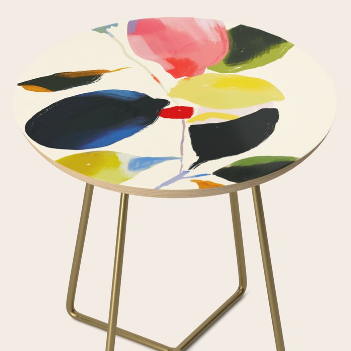 Minimal Abstract Colorful Plant Side Table Gallery Image 2