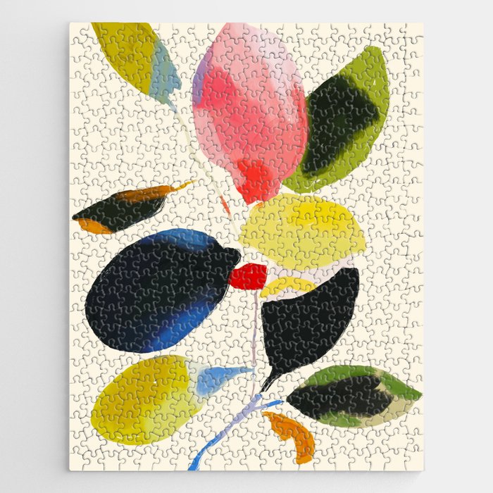 Minimal Abstract Colorful Plant Jigsaw Puzzle Gallery Image 1