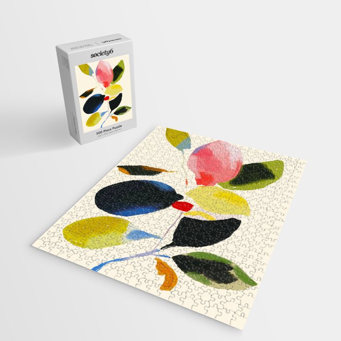 Minimal Abstract Colorful Plant Jigsaw Puzzle Gallery Image 2
