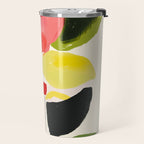 Minimal Abstract Colorful Plant Travel Mug Gallery Image 2