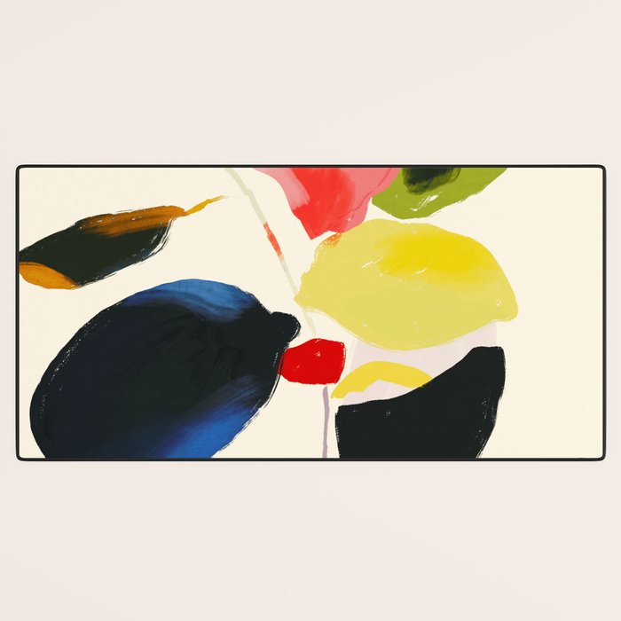 Minimal Abstract Colorful Plant Desk Mat Gallery Image 3