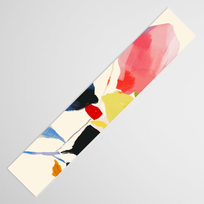 Minimal Abstract Colorful Plant Table Runner Gallery Image 3