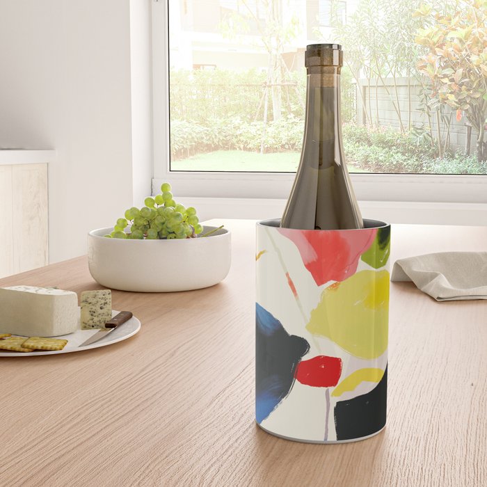 Minimal Abstract Colorful Plant Wine Chiller Gallery Image 4