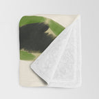Minimal Abstract Colorful Plant Throw Blanket Gallery Image 3