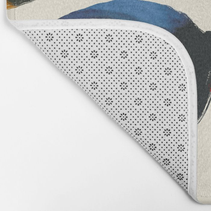 Minimal Abstract Colorful Plant Bath Mat Gallery Image 2
