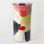 Minimal Abstract Colorful Plant Travel Mug Gallery Image 1