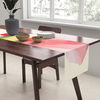 Minimal Abstract Colorful Plant Table Runner Gallery Image 2