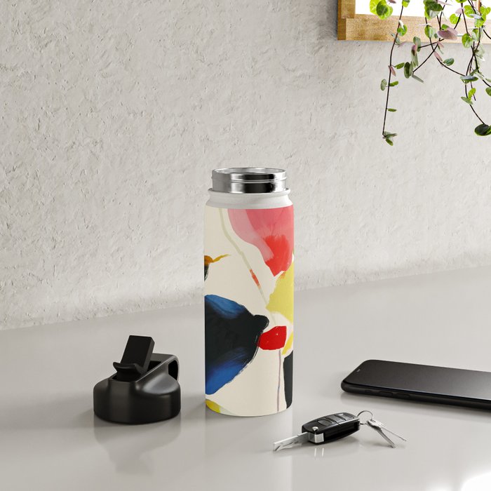 Minimal Abstract Colorful Plant Water Bottle Gallery Image 4