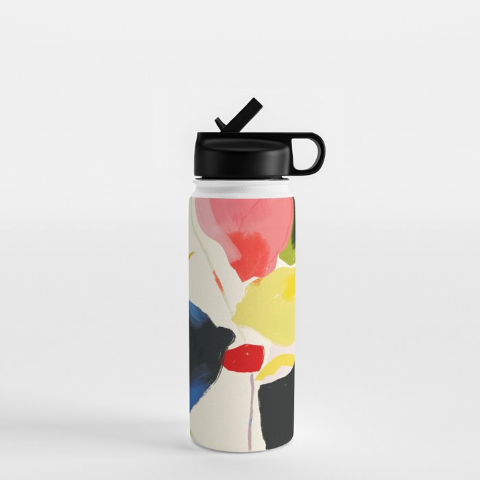 Minimal Abstract Colorful Plant Water Bottle Gallery Image 1