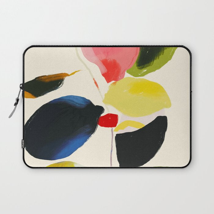 Minimal Abstract Colorful Plant Laptop Sleeve Gallery Image 1