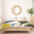 Minimal Abstract Colorful Plant Duvet Cover Gallery Image 3