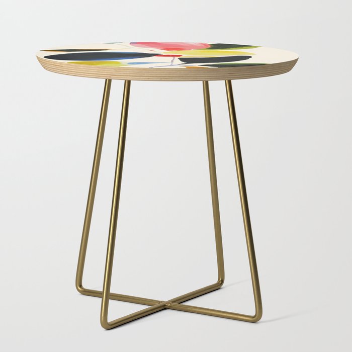Minimal Abstract Colorful Plant Side Table Gallery Image 1