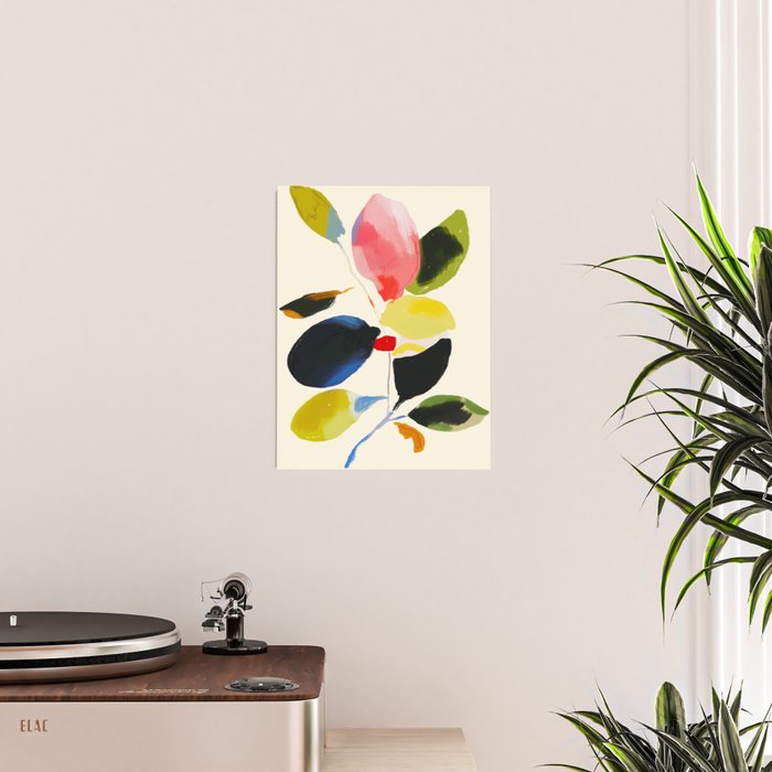 Minimal Abstract Colorful Plant Poster Gallery Image 2