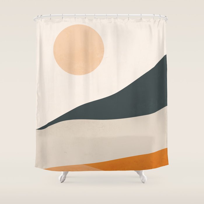 Abstract Art Landscape 14 Shower Curtain Gallery Image 1
