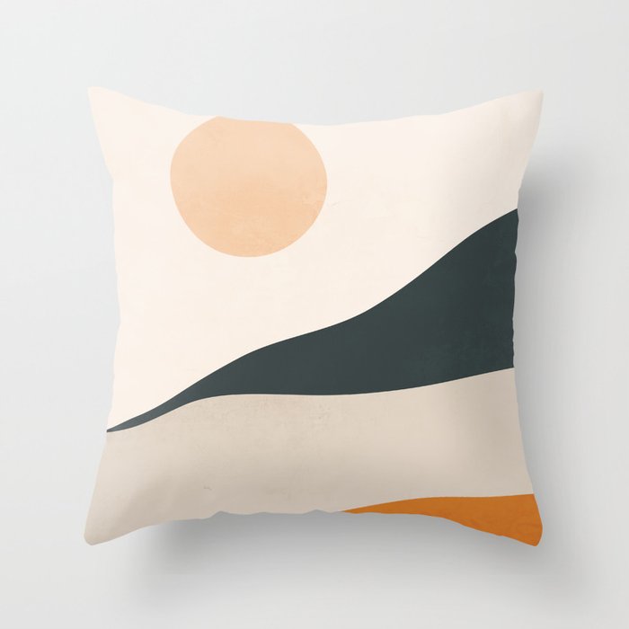 Abstract Art Landscape 14 Throw Pillow Gallery Image 1