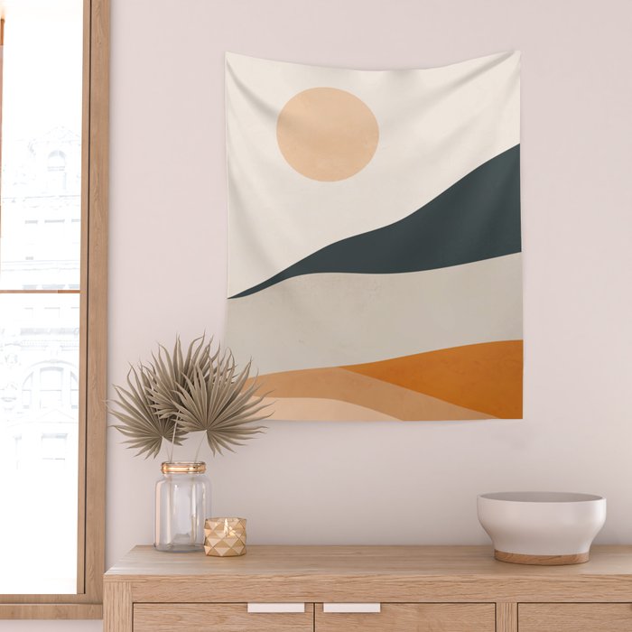 Abstract Art Landscape 14 Wall Tapestry Gallery Image 2