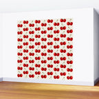 Y2K Cherries - Creme Pattern Large Wall Mural Gallery Image 2
