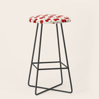 Y2K Cherries - Creme Pattern Large Stool Gallery Image 1