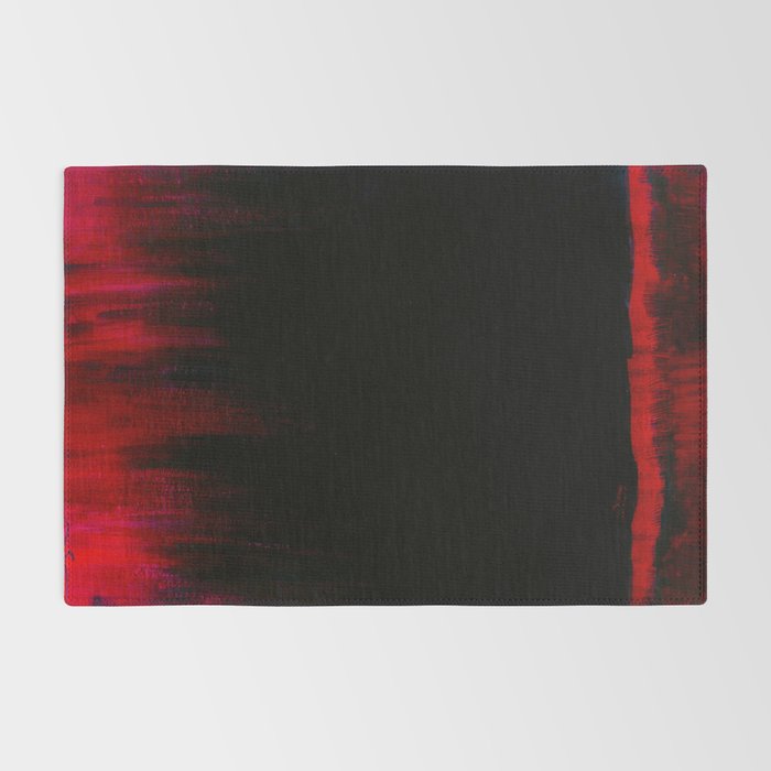 Red and Black Abstract Rug Gallery Image 2