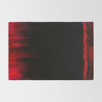 Red and Black Abstract Rug Gallery Image 2