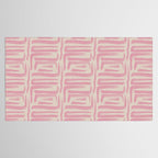 Blush Brushstrokes - Abstract Mid Century Modern Tablecloth Gallery Image 2