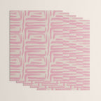 Blush Brushstrokes - Abstract Mid Century Modern Wrapping Paper Gallery Image 3