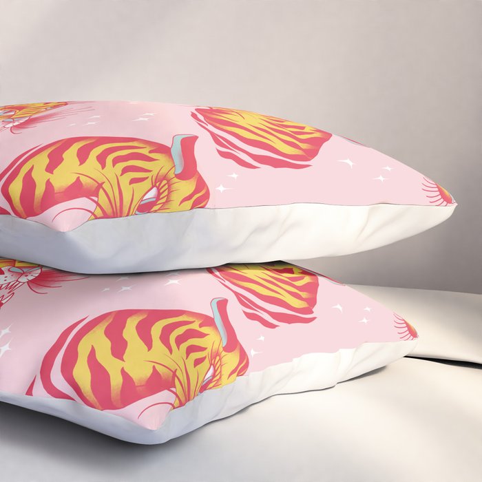 Tigerpop pattern Pillow Sham Gallery Image 3