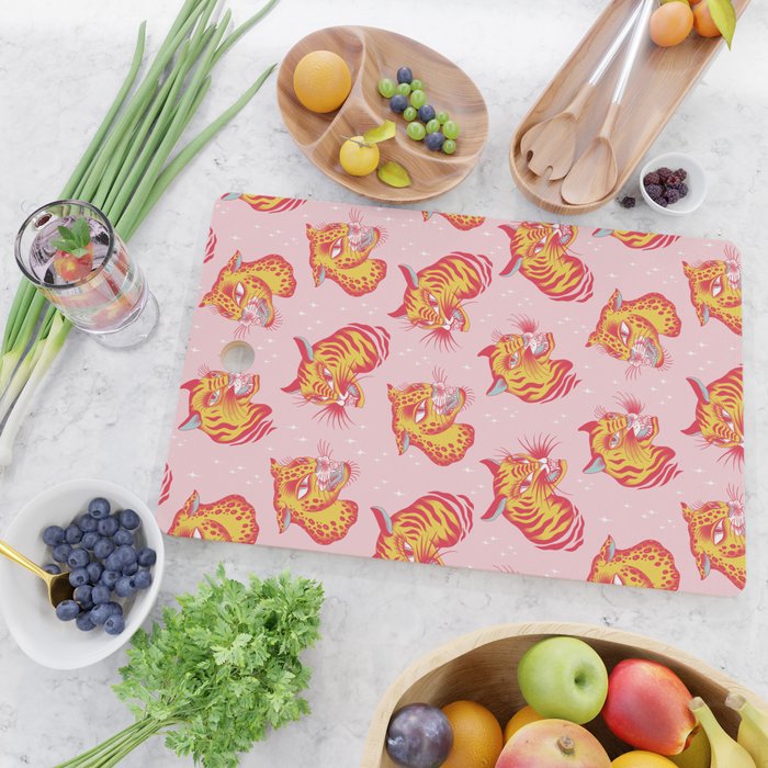 Tigerpop pattern Cutting Board Gallery Image 2