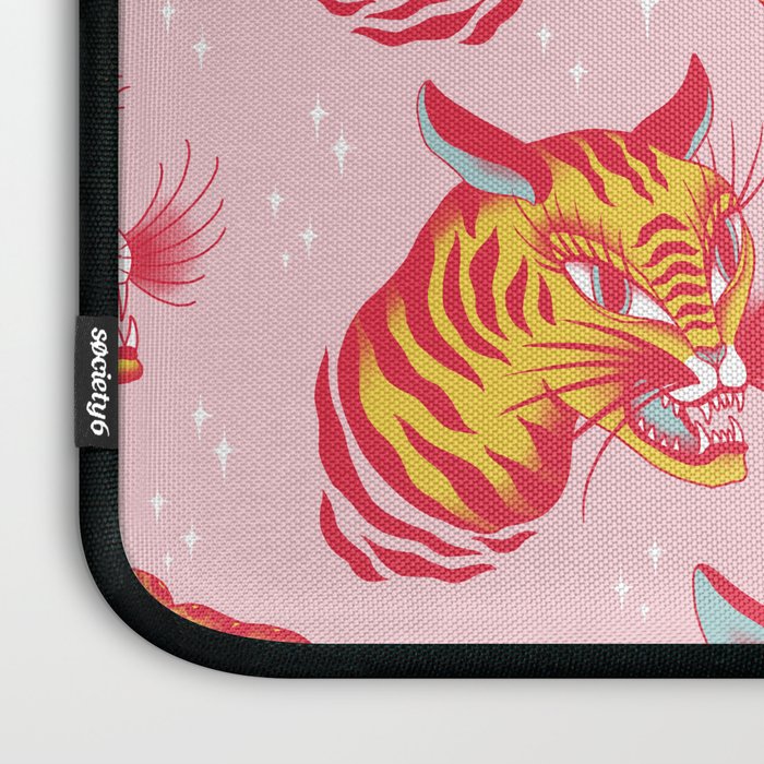 Tigerpop pattern Laptop Sleeve Gallery Image 3