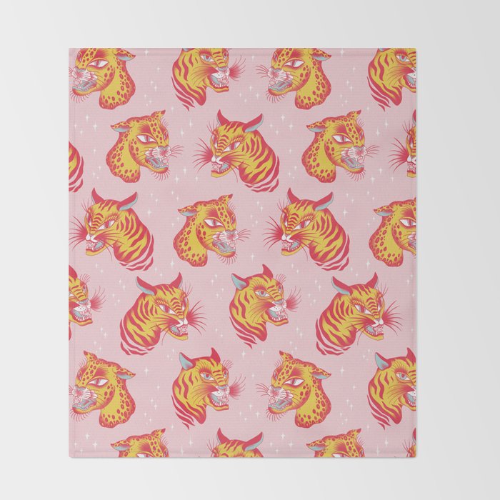 Tigerpop pattern Throw Blanket Gallery Image 2