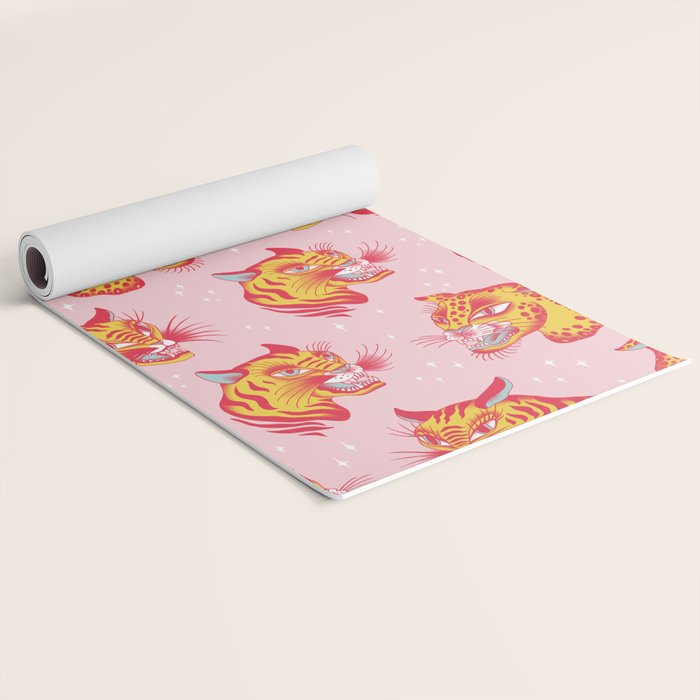 Tigerpop pattern Yoga Mat Gallery Image 2