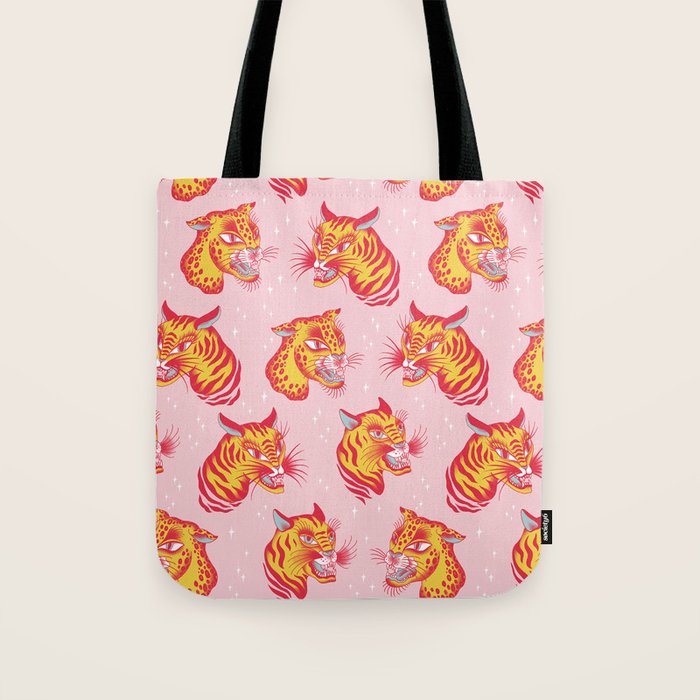 Tigerpop pattern Tote Bag Gallery Image 1