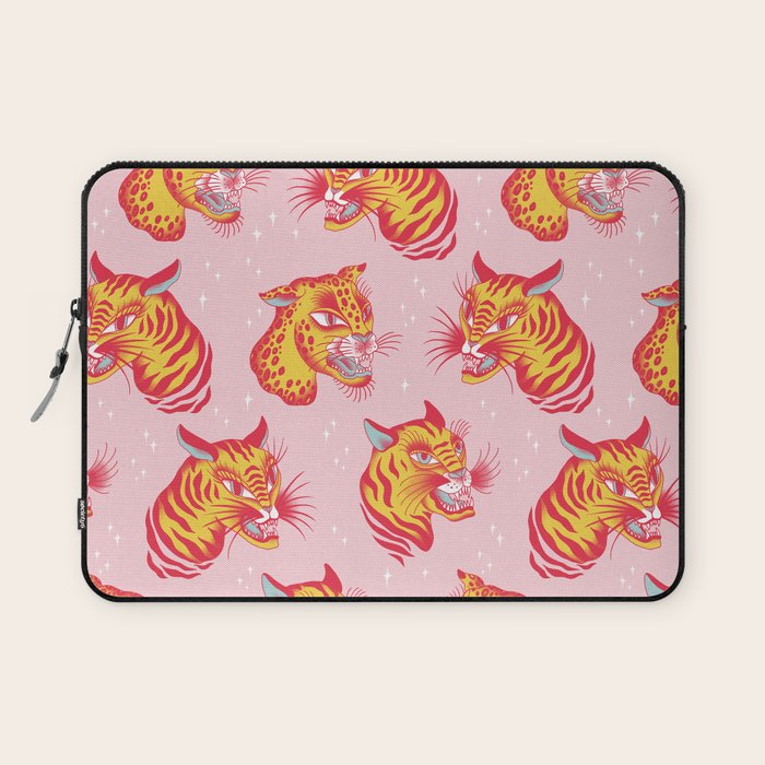 Tigerpop pattern Laptop Sleeve Gallery Image 1