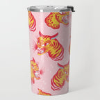 Tigerpop pattern Travel Mug Gallery Image 2