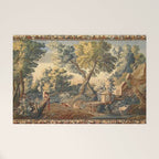 Antique 17th Century French Aubusson Verdure Garden Tapestry Welcome Mat Gallery Image 1