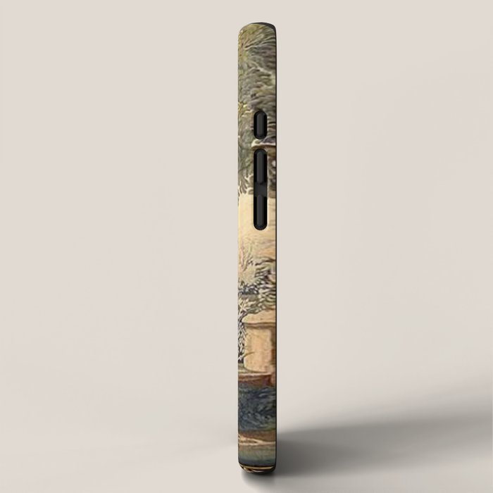 Antique 17th Century French Aubusson Verdure Garden Tapestry iPhone Case Gallery Image 2