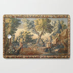 Antique 17th Century French Aubusson Verdure Garden Tapestry Cutting Board Gallery Image 1