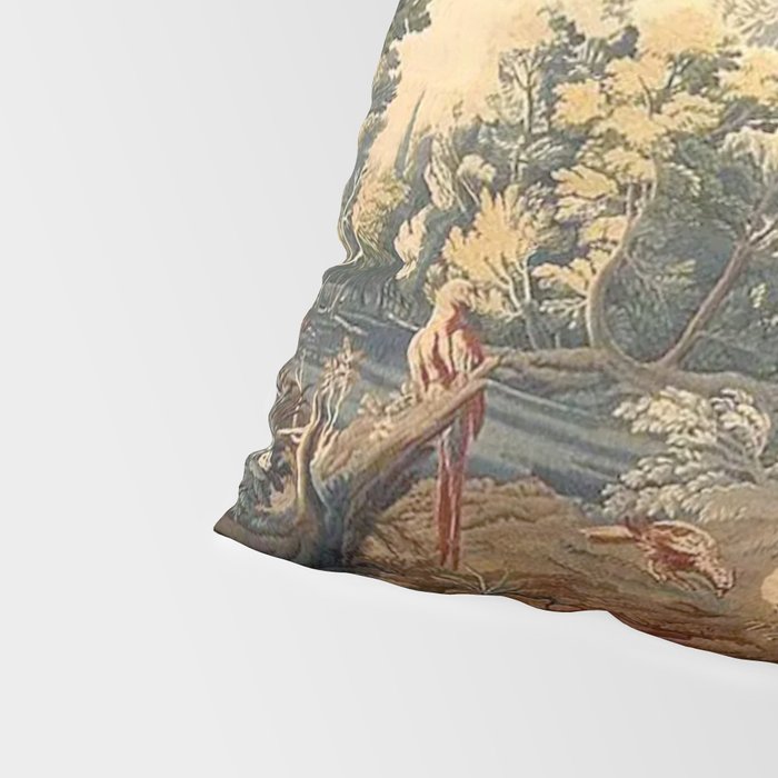 Antique 17th Century French Aubusson Verdure Garden Tapestry Pillow Sham Gallery Image 4