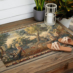 Antique 17th Century French Aubusson Verdure Garden Tapestry Outdoor Rug Gallery Image 2
