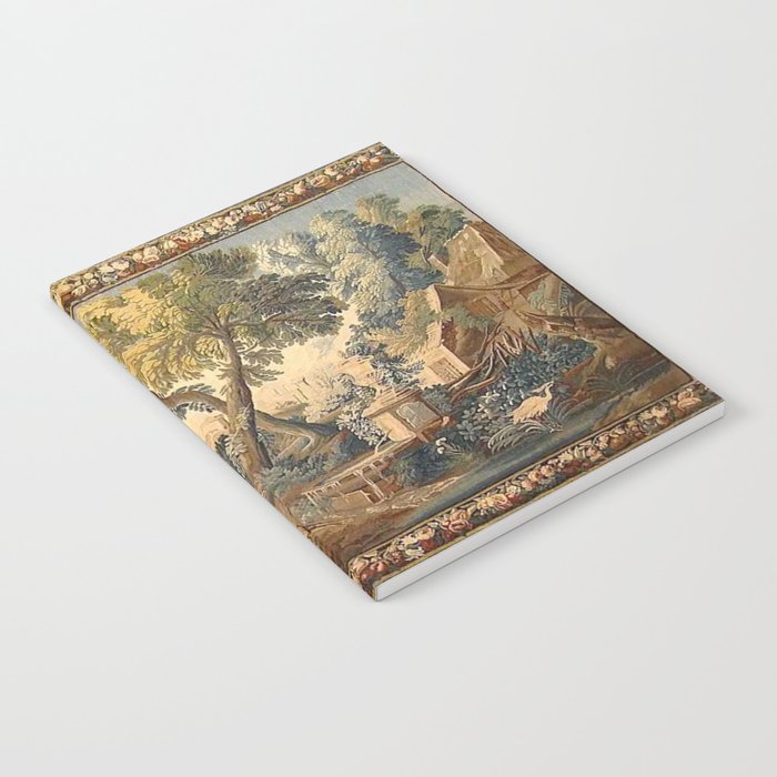 Antique 17th Century French Aubusson Verdure Garden Tapestry Notebook Gallery Image 1